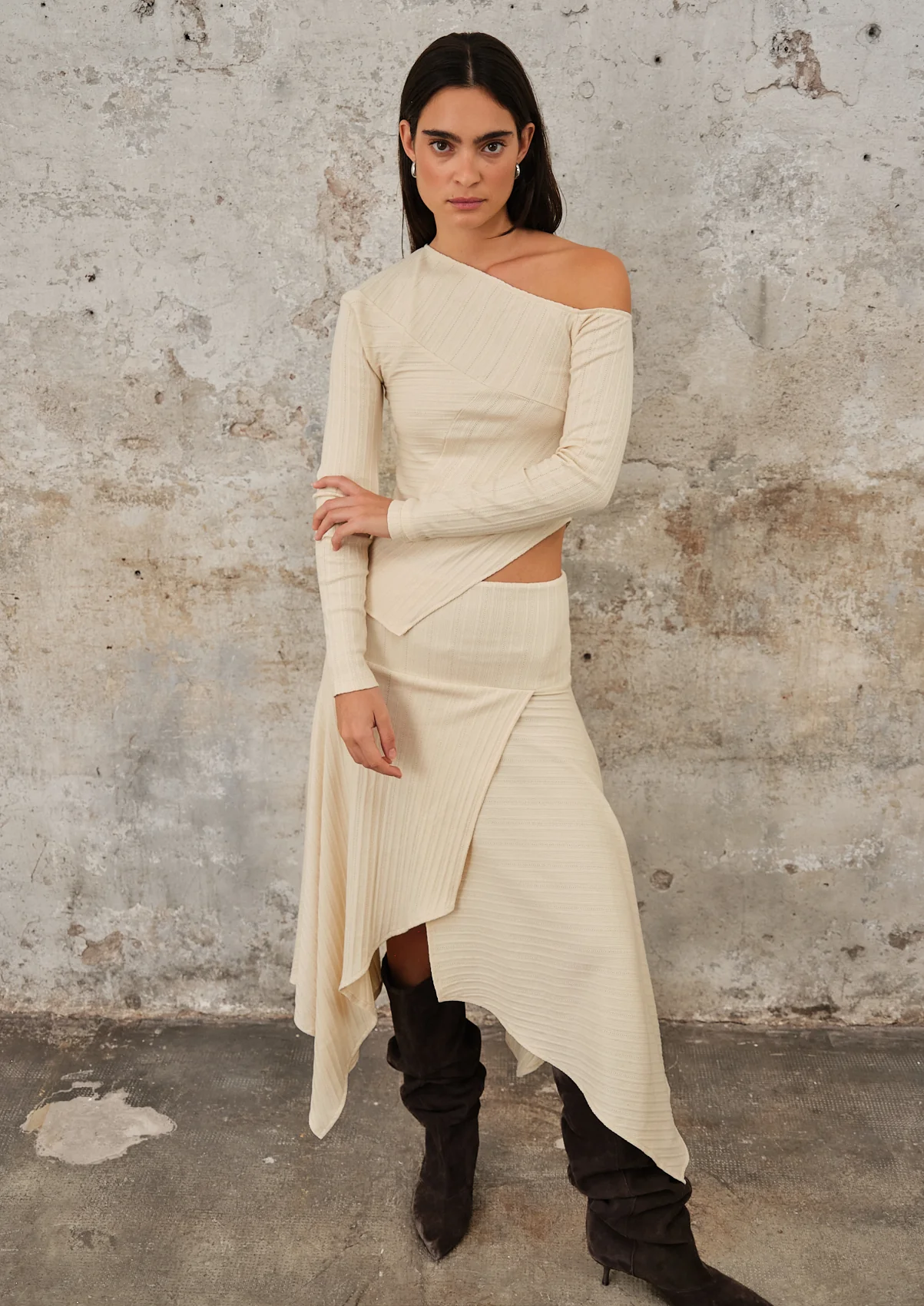 Fragmento Skirt Beige - Image 14