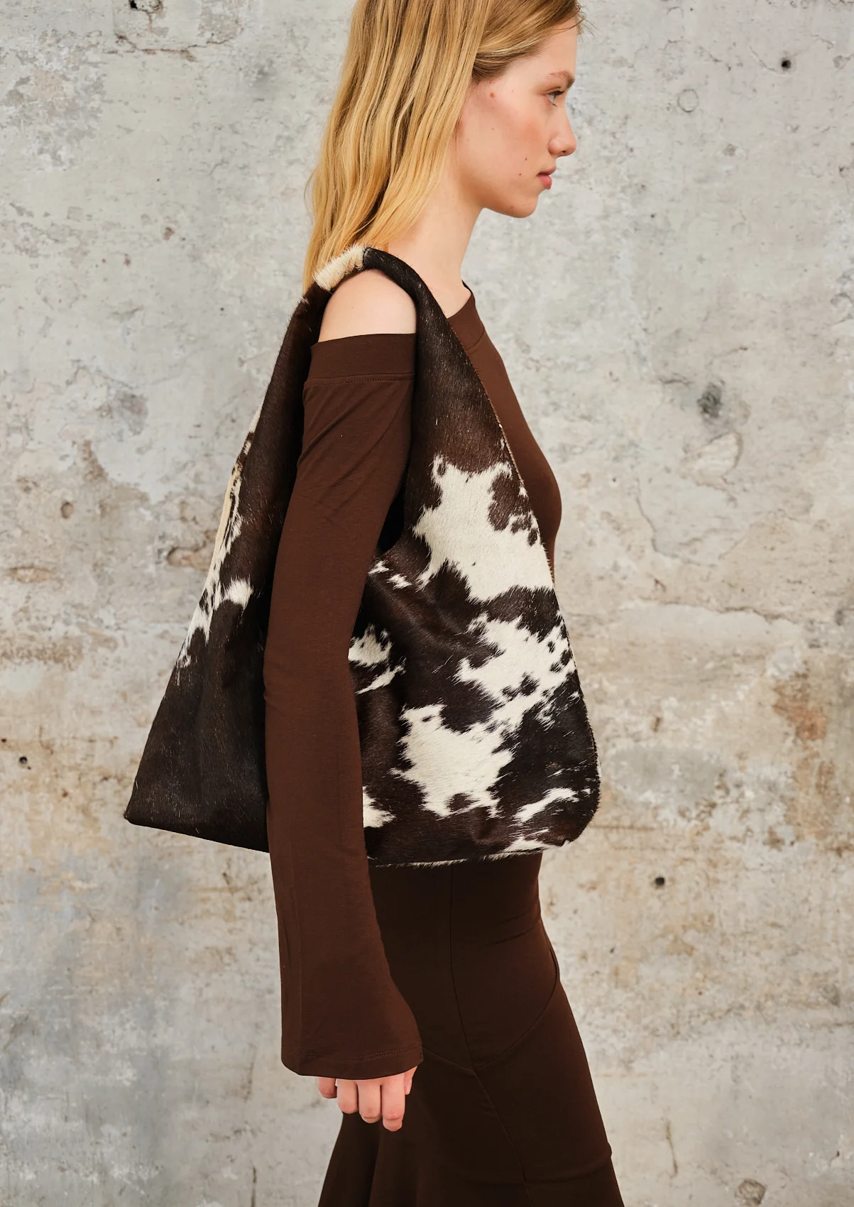 Luna Bag Cowhide Chocolat - Image 10