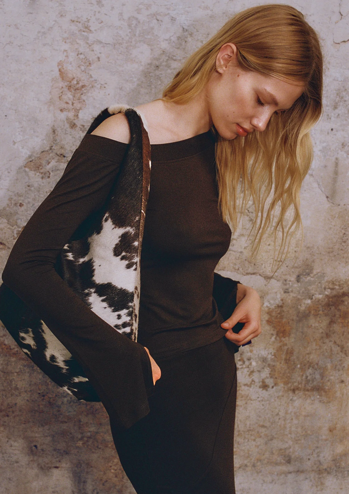 Luna Bag Cowhide Chocolat - Image 7