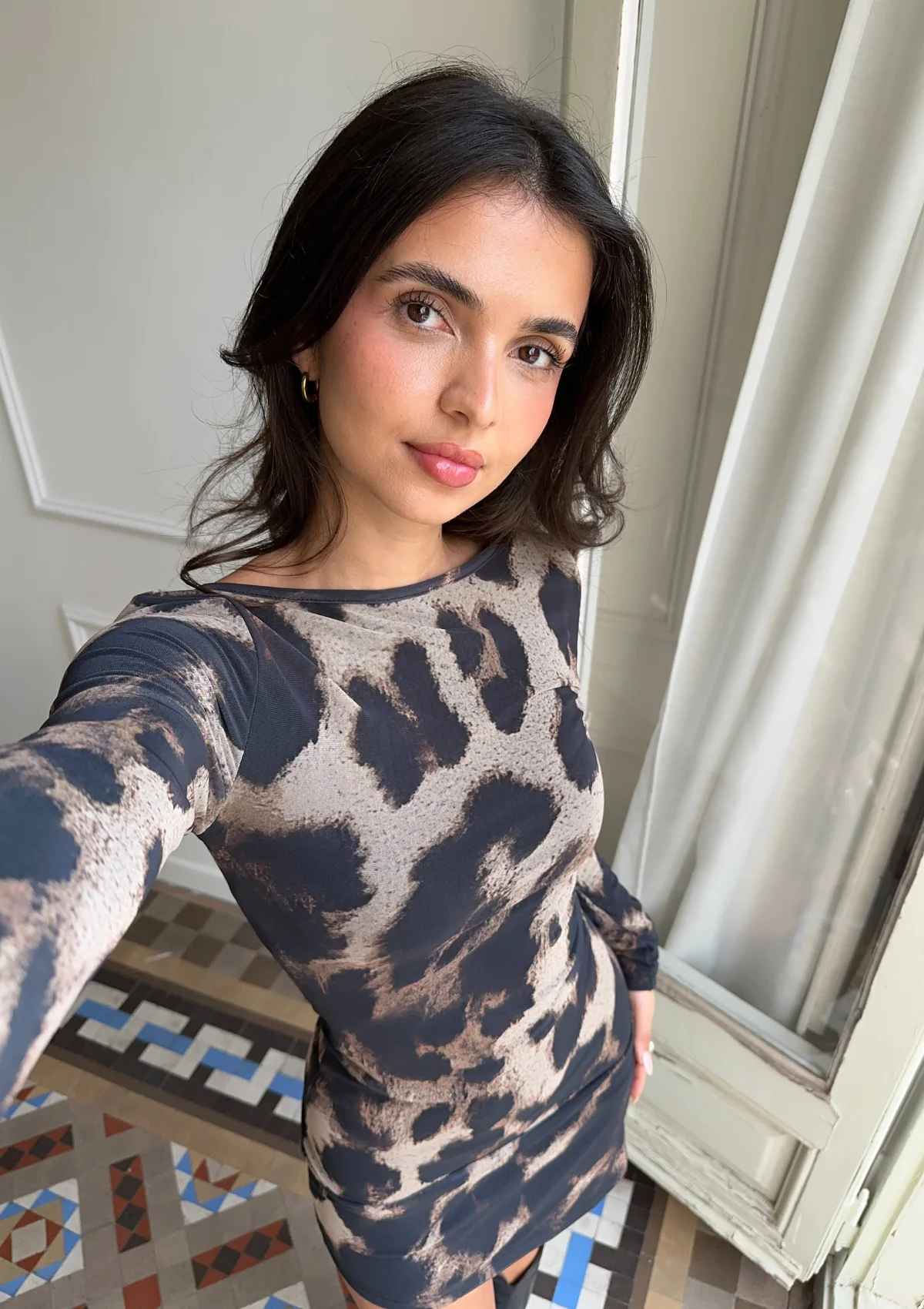 Perla Leopard Dress - Image 3