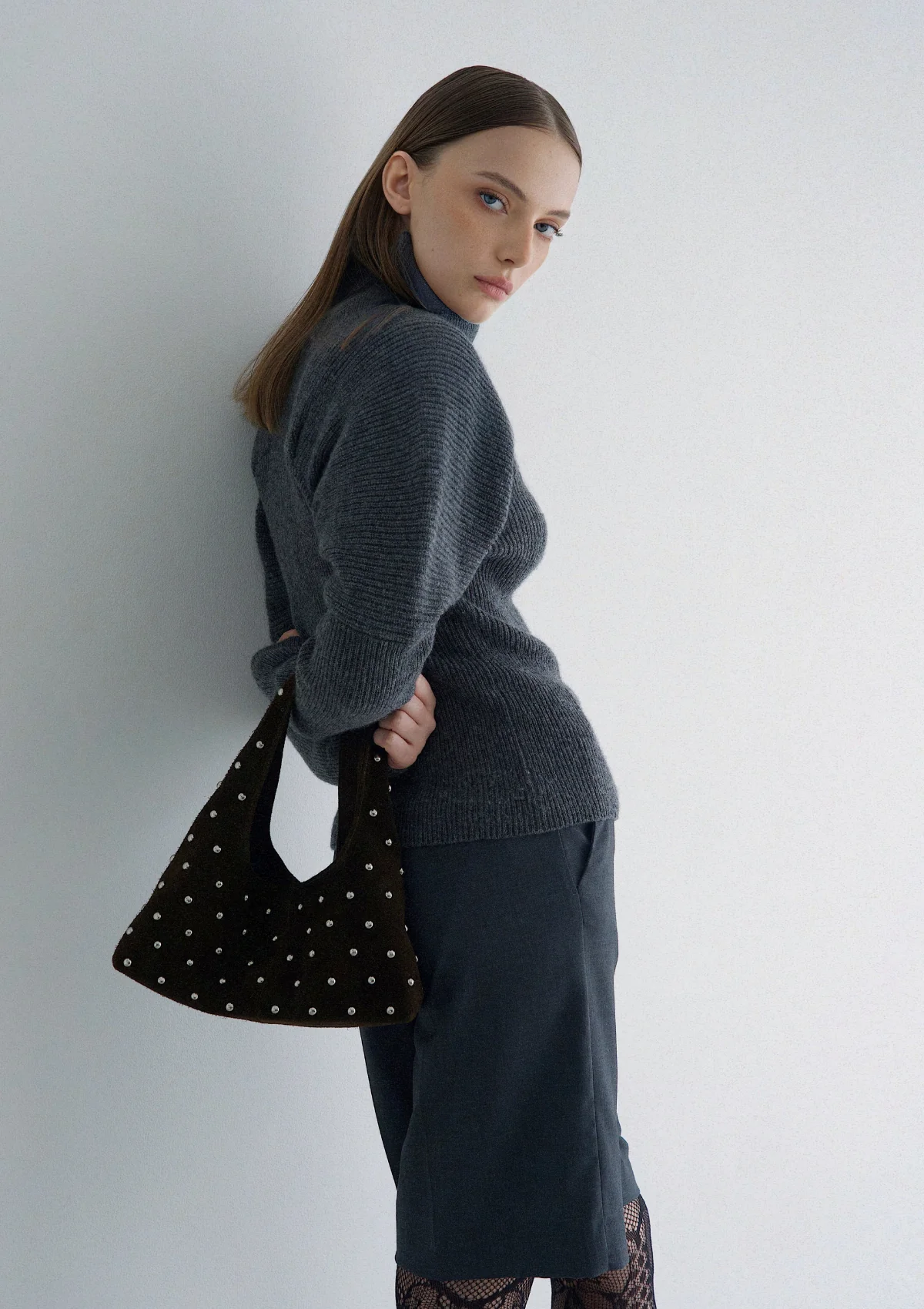 Sora Bag Chocolat Suede - Image 3