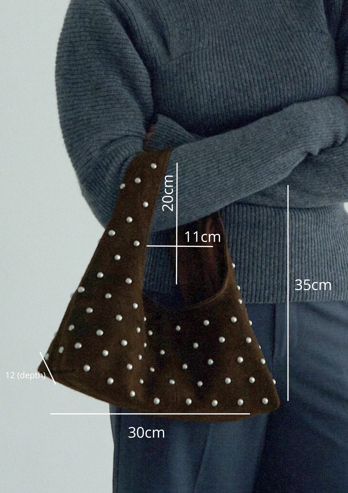 Sora Bag Chocolat Suede - Image 4