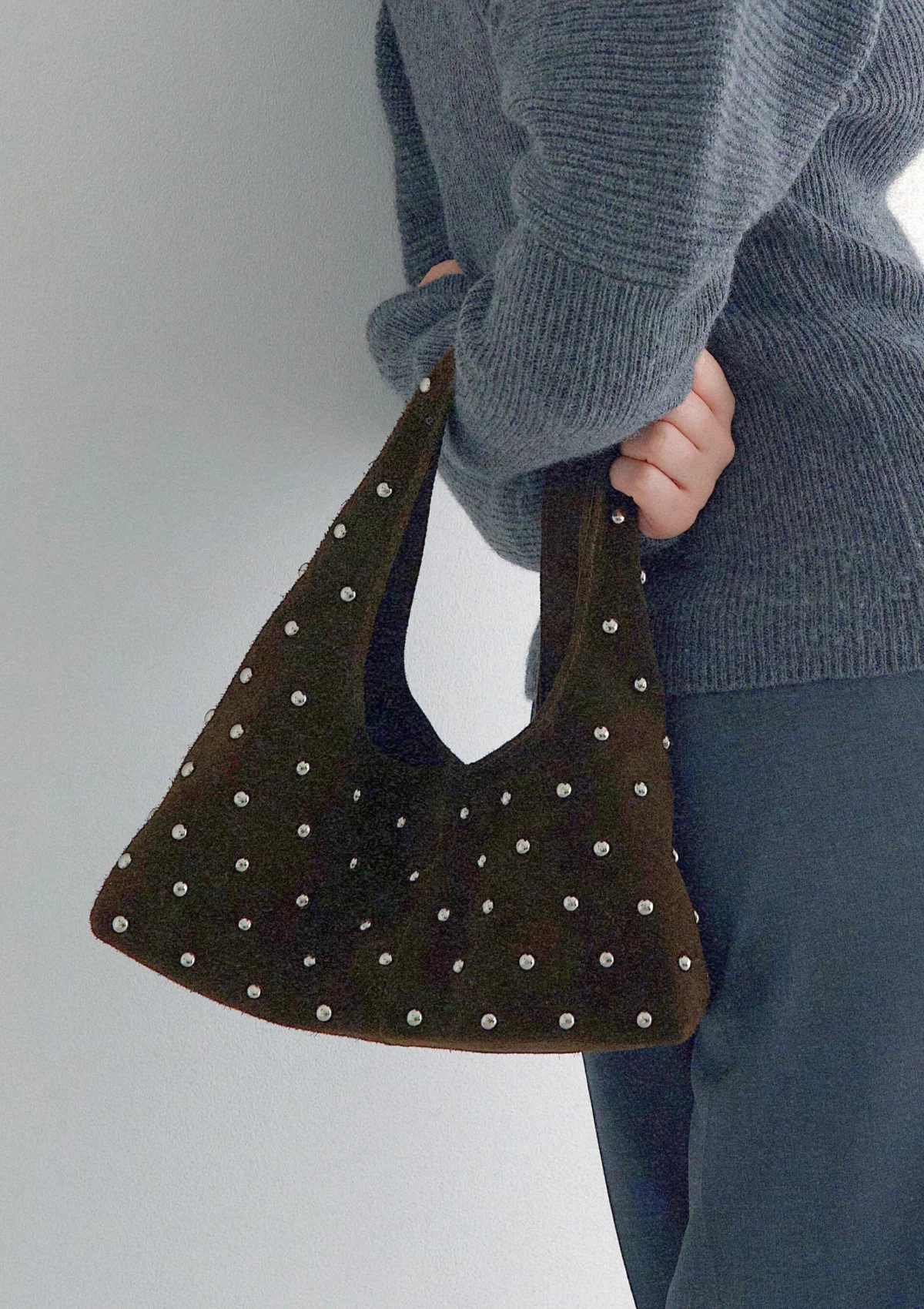 Sora Bag Chocolat Suede - Image 5