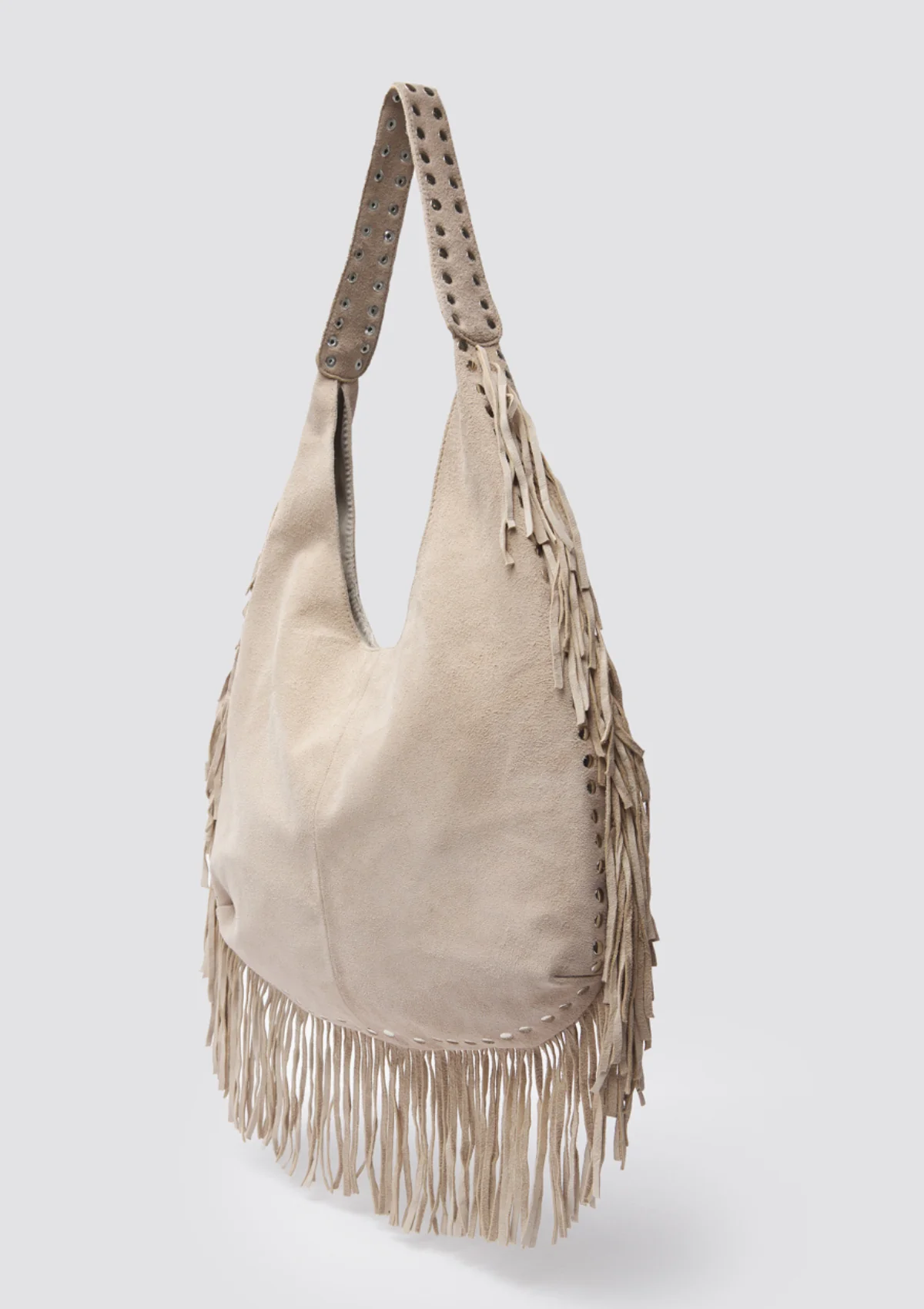Suerte Bag Beige Suede - Image 2